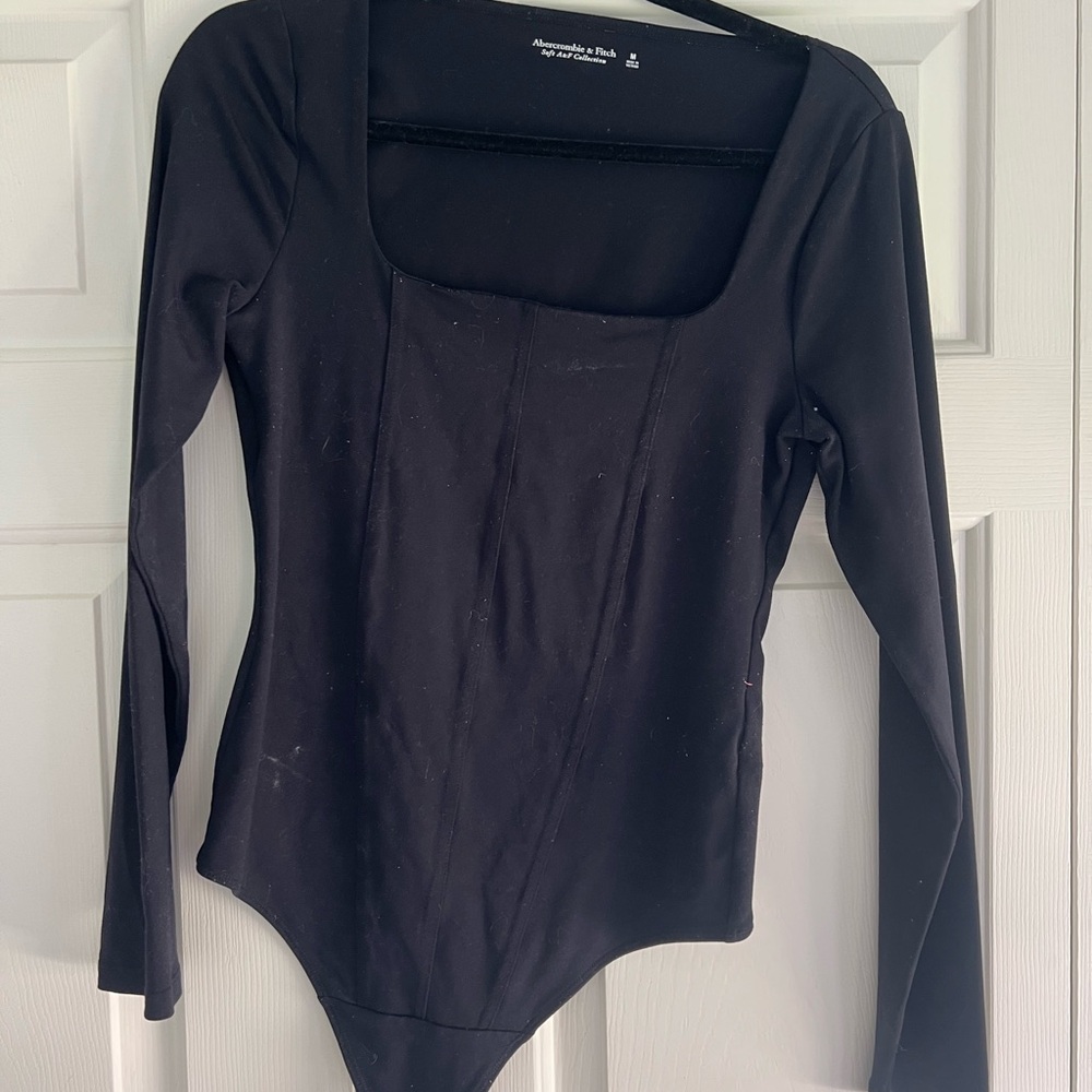 Abercrombie & Fitch Women's Black Bodysuit Top